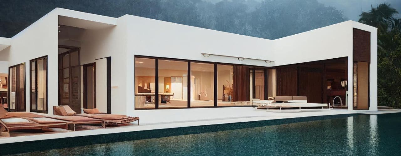 Kulcsrakész luxusvilla grafikai látványterve